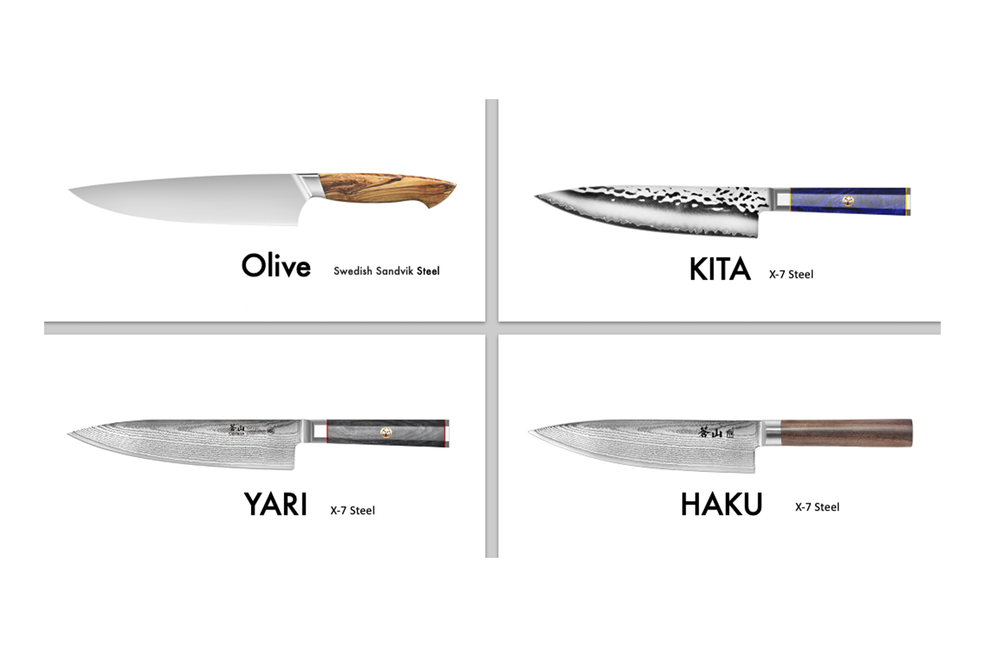 Cangshan Haku Series 8 Chef Knife with Sheath