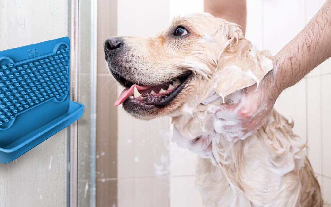 Dog Lick Mat-Keep Dog Distracted For Bath Time & More-Safe-Food