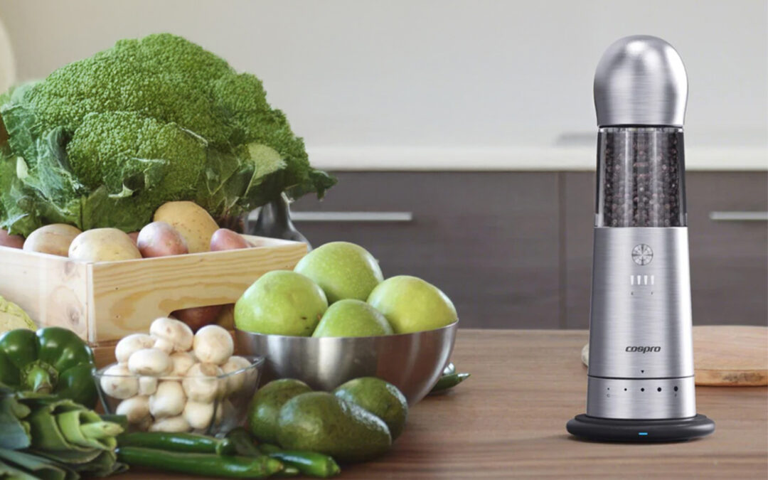 Cospro Salt & Pepper Grinders Provide Wireless Charging